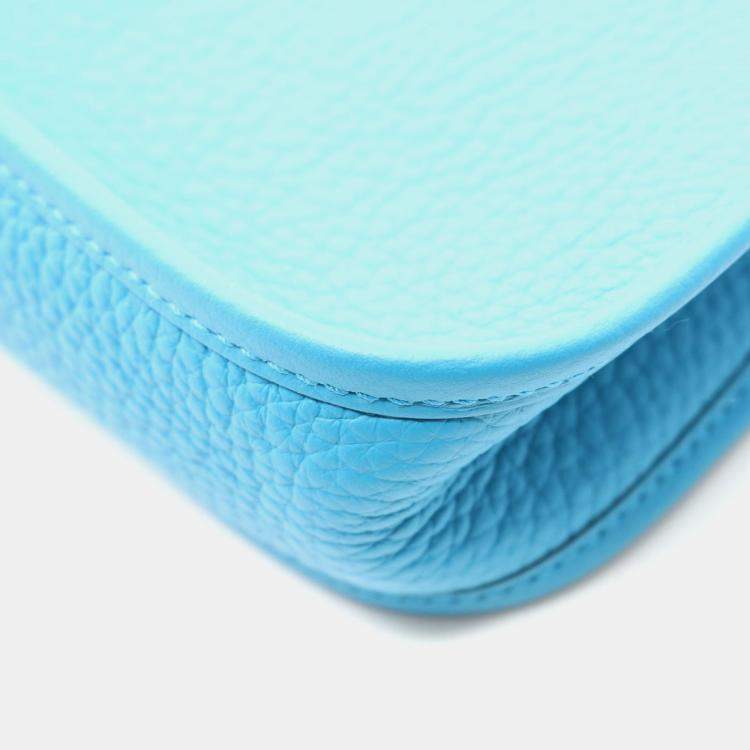 Pre Owned Hermes Evelyne TPM Amazon Blue Frida Y Taurillon Clemence Bag