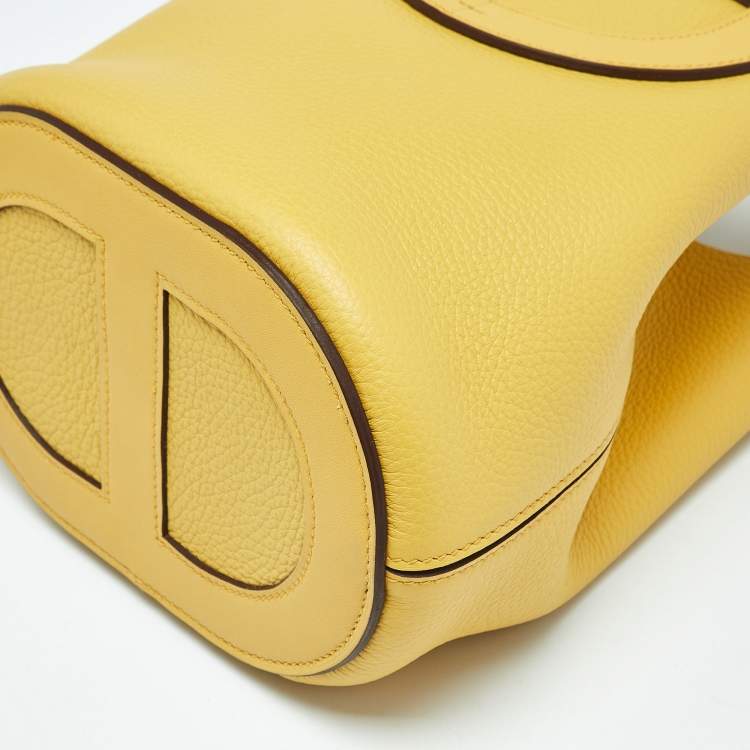 Pre Owned Hermes Sun Taurillon Clemence and Swift Leather In The Loop 18 Bag