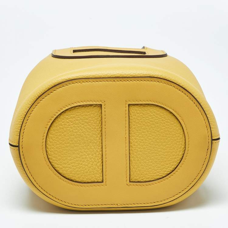 Pre Owned Hermes Sun Taurillon Clemence and Swift Leather In The Loop 18 Bag