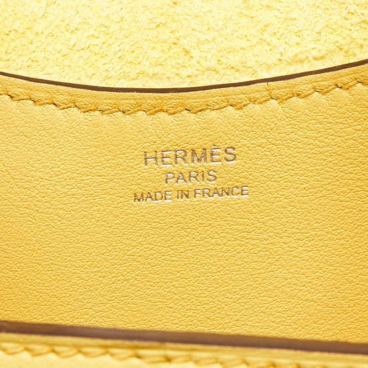 Pre Owned Hermes Sun Taurillon Clemence and Swift Leather In The Loop 18 Bag