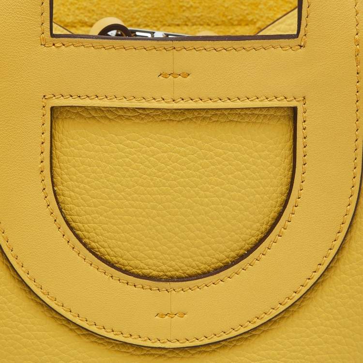 Pre Owned Hermes Sun Taurillon Clemence and Swift Leather In The Loop 18 Bag