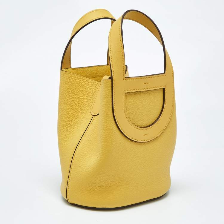 Pre Owned Hermes Sun Taurillon Clemence and Swift Leather In The Loop 18 Bag