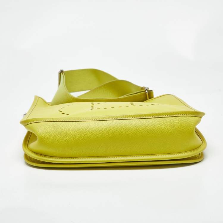 Pre Owned Hermès Lime Epsom Leather Evelyne III PM Bag