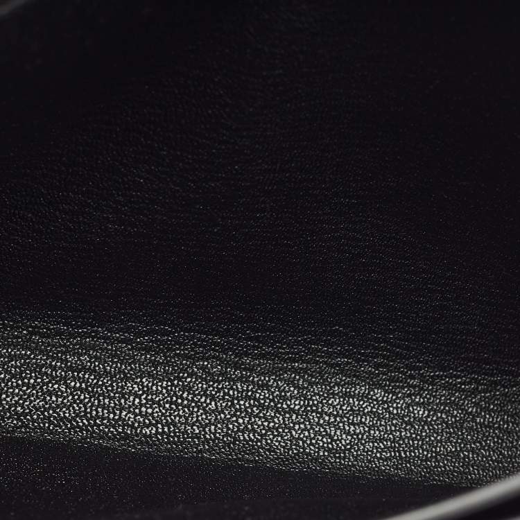 Pre Owned Hermès Black Novillo Leather Kelly Depeches 25 Pouch