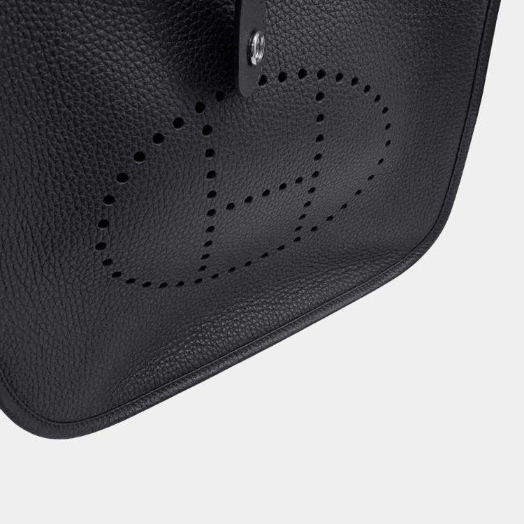 Pre Owned Hermes Evelyne PM Caban Taurillon Clemence Crossbody Bag