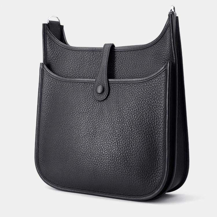 Pre Owned Hermes Evelyne PM Caban Taurillon Clemence Crossbody Bag