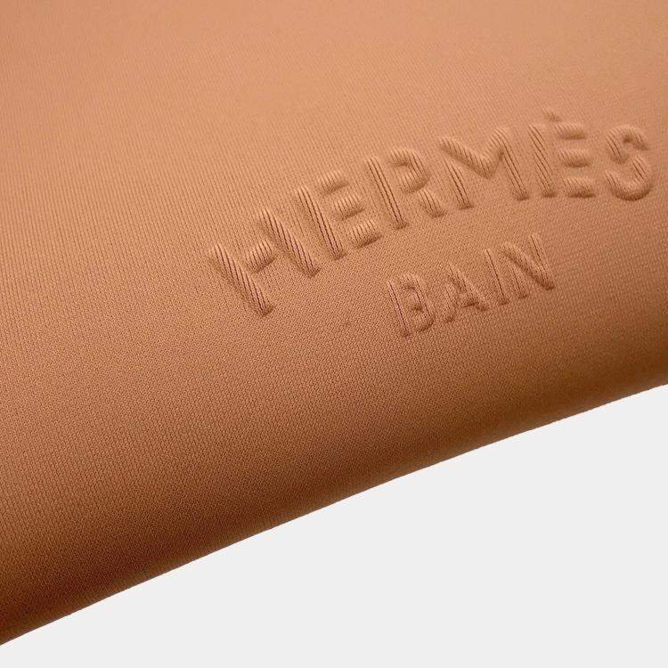 Pre Owned Hermes Neoban Cadrige PM Terre Nylon Polyurethane Tote Bag