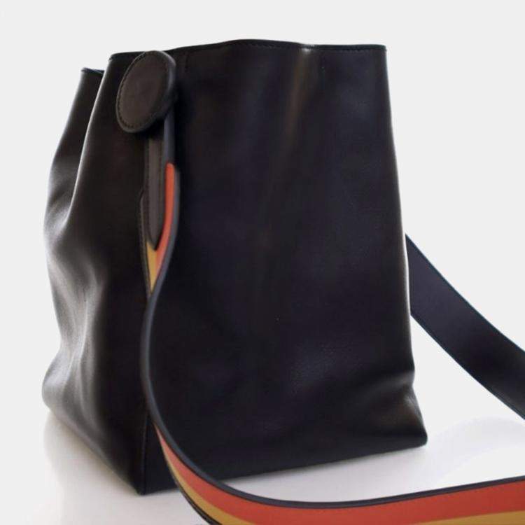 Pre Owned Hermes Licol 17 Black Swift Leather Shoulder Bag