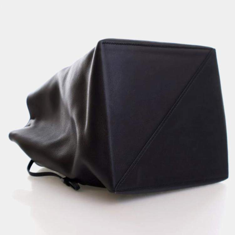 Pre Owned Hermes Licol 17 Black Swift Leather Shoulder Bag
