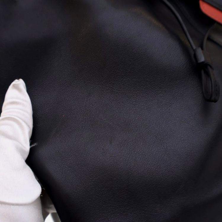 Pre Owned Hermes Licol 17 Black Swift Leather Shoulder Bag