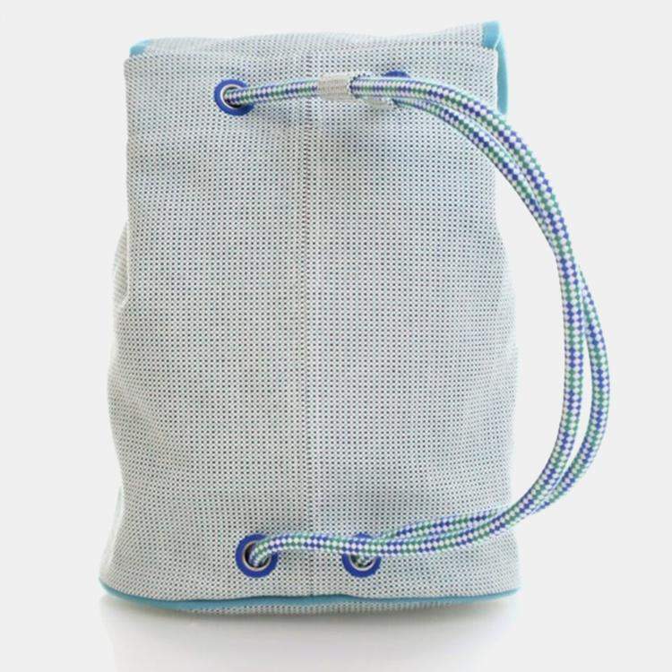 Pre Owned Hermes Les Cabanes Marine H Canvas Backpack