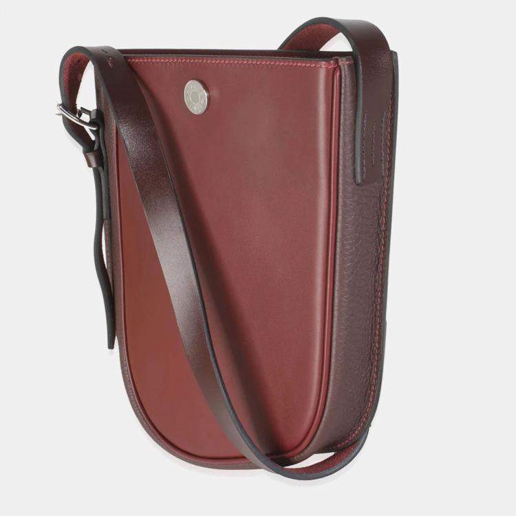 Pre Owned Hermes Rouge H Tadelakt Togo Swift Perspective Cavaliere 21 PHW