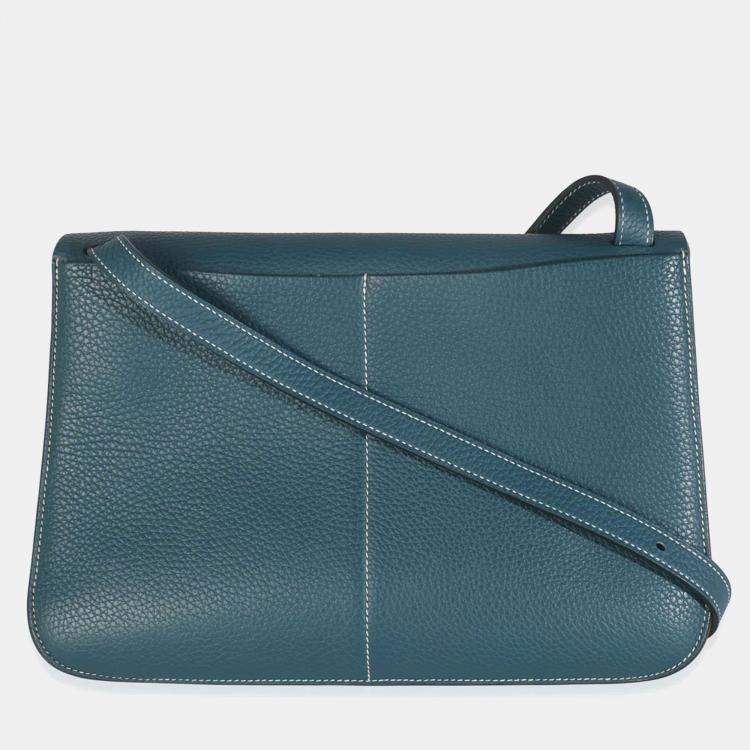 Pre Owned Hermes Colvert Clemence Halzan 31 Bag PHW