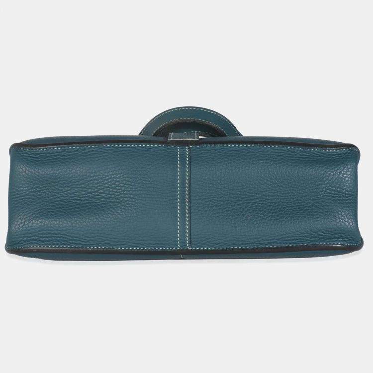 Pre Owned Hermes Colvert Clemence Halzan 31 Bag PHW