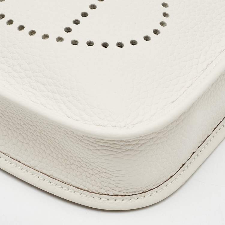 Pre Owned Hermès Gris Pale Taurillon Clemence Leather Evelyne TPM Bag