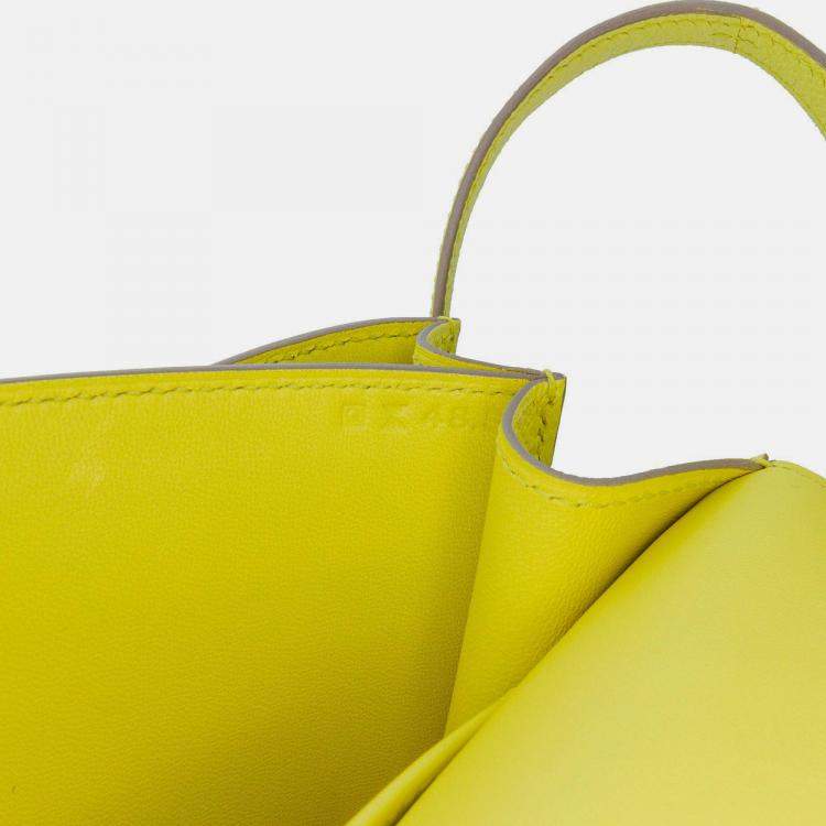 Pre Owned Hermes Constance Elan 25 Soufre Epsom Leather Shoulder Bag