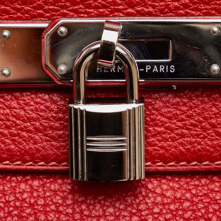 Pre Owned Hermes Kelly 35 Togo Leather Top Handle Bag