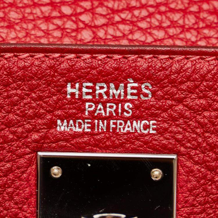 Pre Owned Hermes Kelly 35 Togo Leather Top Handle Bag