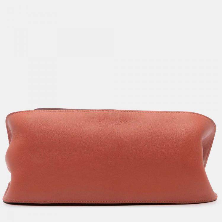 Pre Owned Hermes Jypsiere 28 Sanguine Swift Leather Crossbody Bag