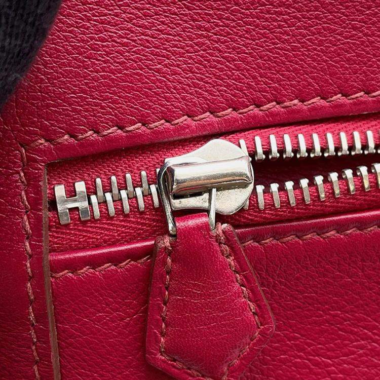 Pre Owned Hermes Kelly 32 Ruby Swift Leather Handbag