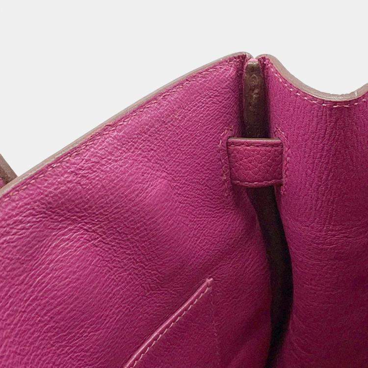 Pre Owned Hermes Birkin 30 Tosca Togo Leather Tote Bag