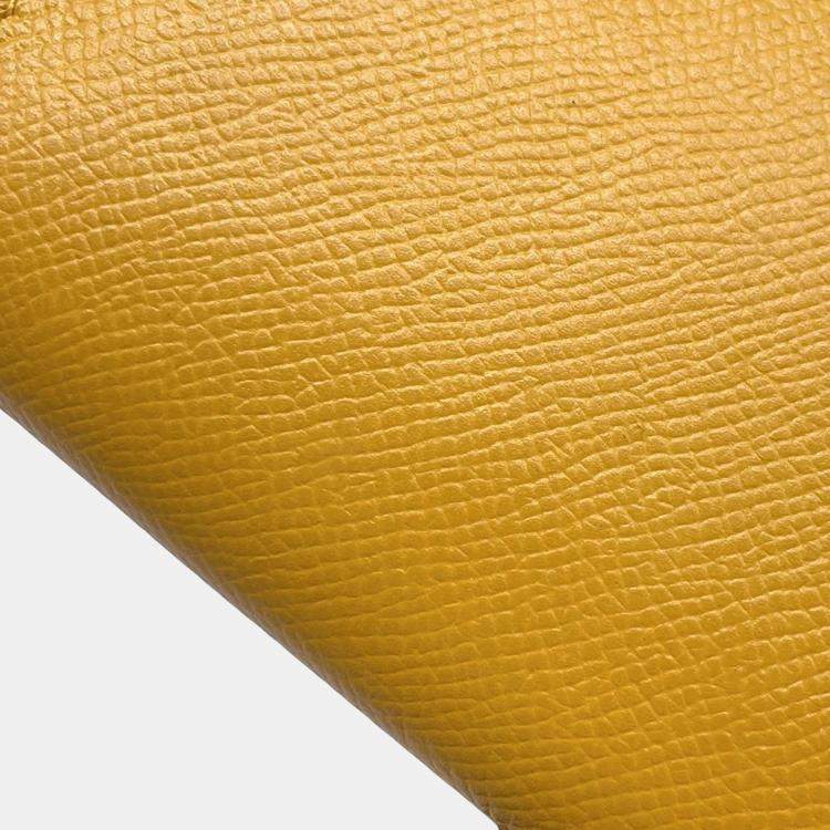 Pre Owned Hermes Kelly Jaune Ambre Epsom Long Wallet