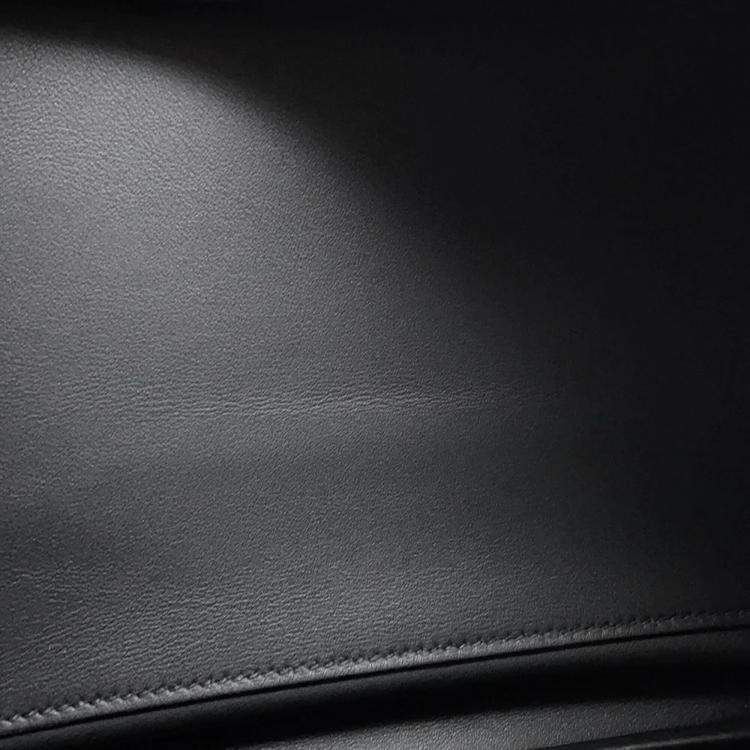 Pre Owned Hermes Plume 32 Black Swift Leather Handbag