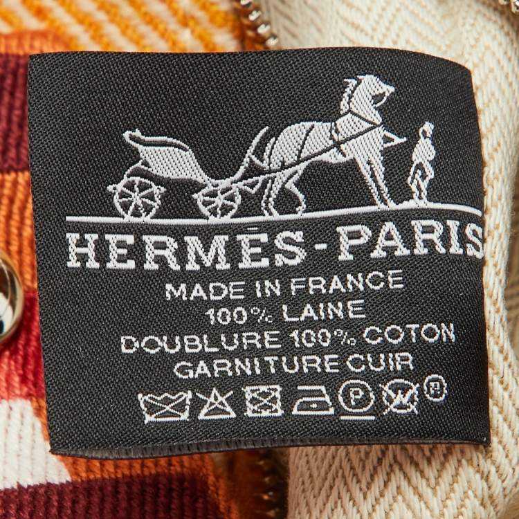 Pre Owned Hermès Fauve Toile H Canvas Large Bride-a-Brac Au Carre Model Case