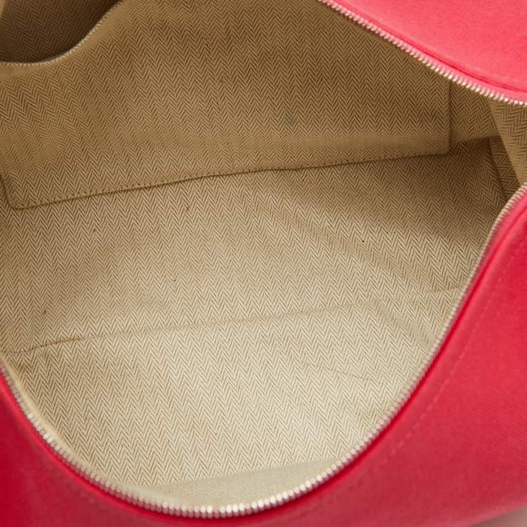 Pre Owned Hermes Hibiscus Toile H Canvas Large Bride-a-Brac Model Case