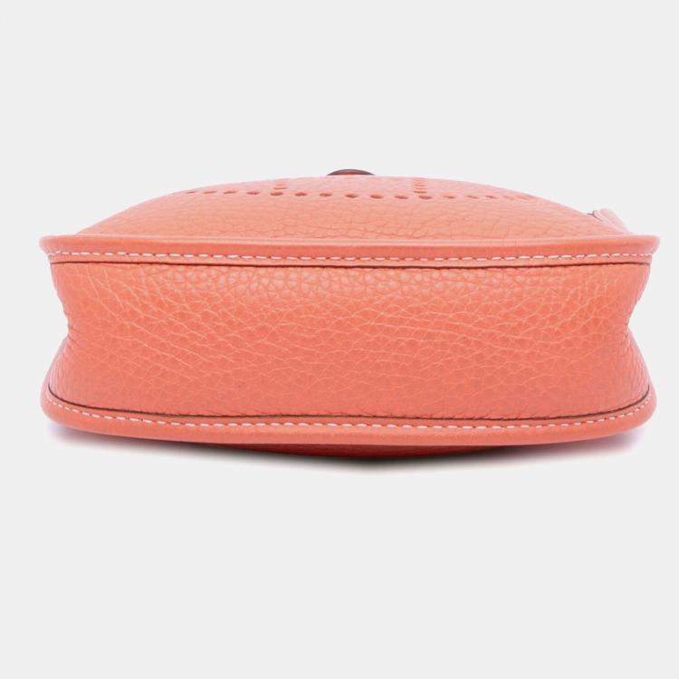 Pre Owned Hermes Evelyne TPM Clemence Leather Crossbody Bag