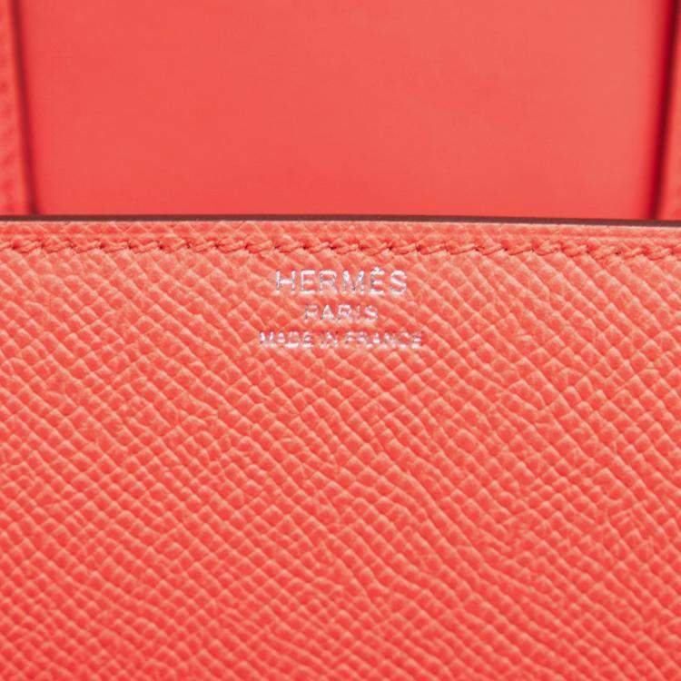 Pre Owned Hermes Mini Della Cavalleria Pink Tone Epsom Leather Shoulder Bag