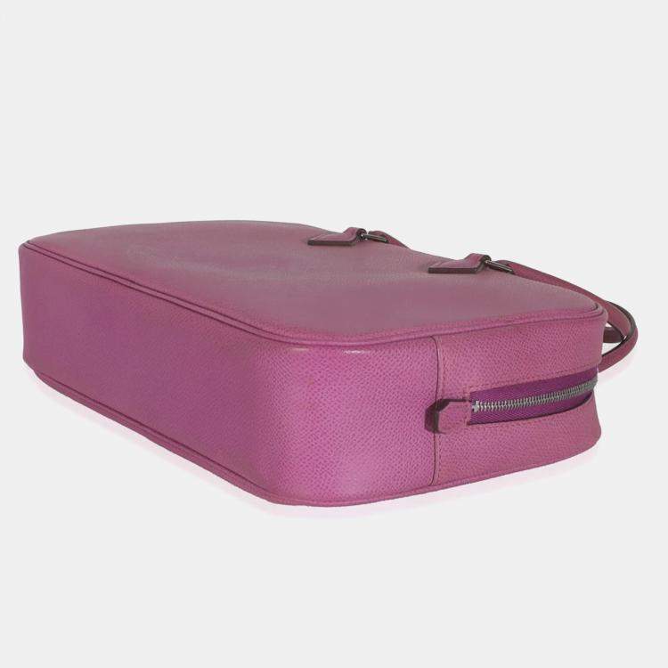 Pre Owned Hermes Cyclamen Epsom Plume 28 PHW