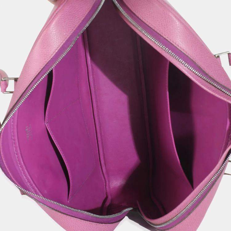 Pre Owned Hermes Cyclamen Epsom Plume 28 PHW