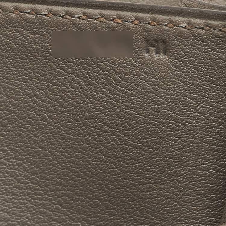 Pre Owned Hermes Etain Swift Leather Rose Gold Finish Constance 18 Mini Bag