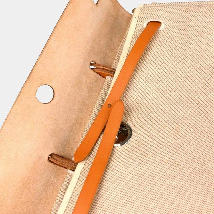 Pre Owned Hermes Beige Toile H Herbag MM 2 in 1 2way Handbag