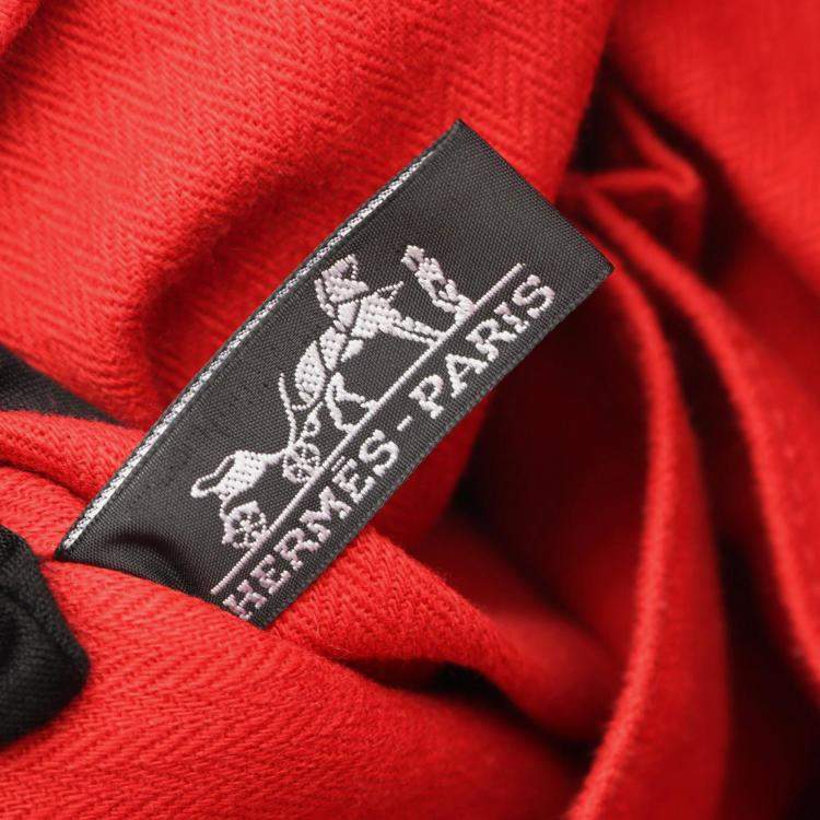 Pre Owned Hermes Caravan Vertical GM Red Derma Leather Bag