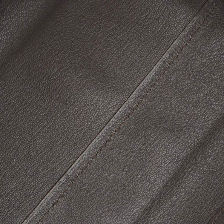 Pre Owned Hermes Maxi Box 37 Etain Brown Evercolor Leather Shoulder Bag