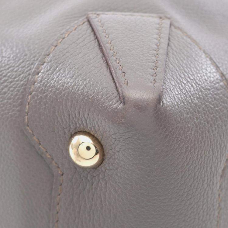 Pre Owned Hermes Maxi Box 37 Etain Brown Evercolor Leather Shoulder Bag