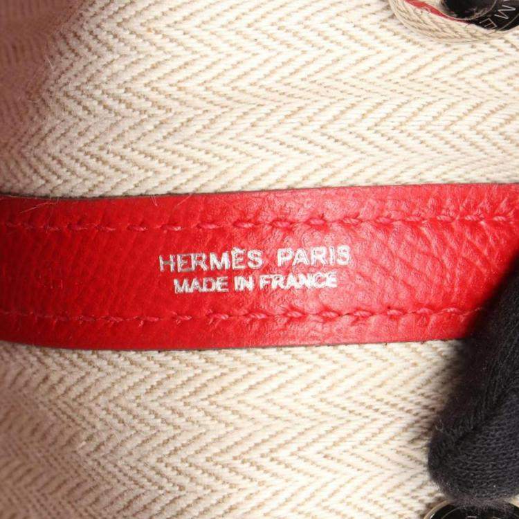 Pre Owned Hermes Garden Party TPM Leather Bag