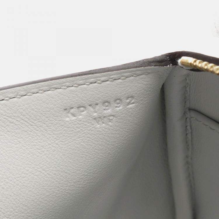 Pre Owned Hermes Lindy Mini Shoulder Bag K Clemence Leather Blue Pale Ghw