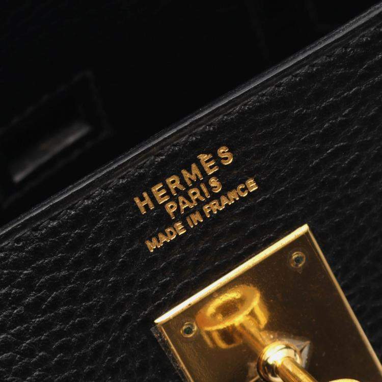 Pre Owned Hermes HAC Birkin 32 Black Ardennes Leather Handbag