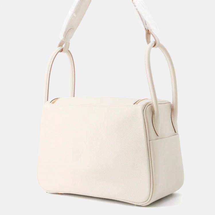 Pre Owned Hermes Lindy 26 Beton Evercolor Leather Shoulder Bag