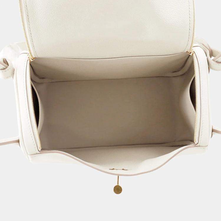 Pre Owned Hermes Lindy 26 Beton Evercolor Leather Shoulder Bag