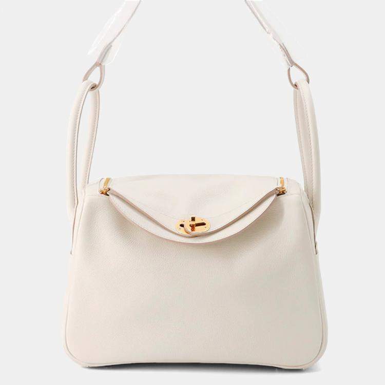 Pre Owned Hermes Lindy 26 Beton Evercolor Leather Shoulder Bag