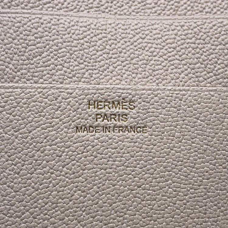 Pre Owned Hermes Bearn Nata Chevre Mysore Goatskin Wallet