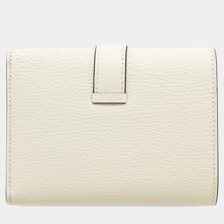 Pre Owned Hermes Bearn Nata Chevre Mysore Goatskin Wallet