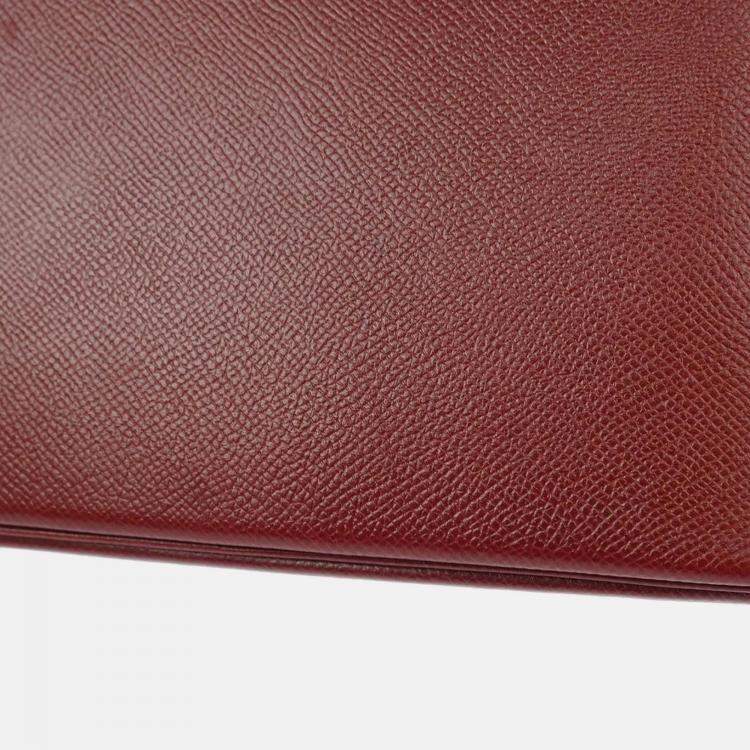 Pre Owned Hermes Bolide 27 Rouge H Courchevel Leather Tote Bag