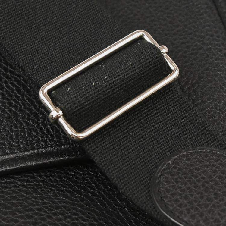 Pre Owned Hermes Evelyne III GM Black Taurillon Clemence Leather Shoulder Bag