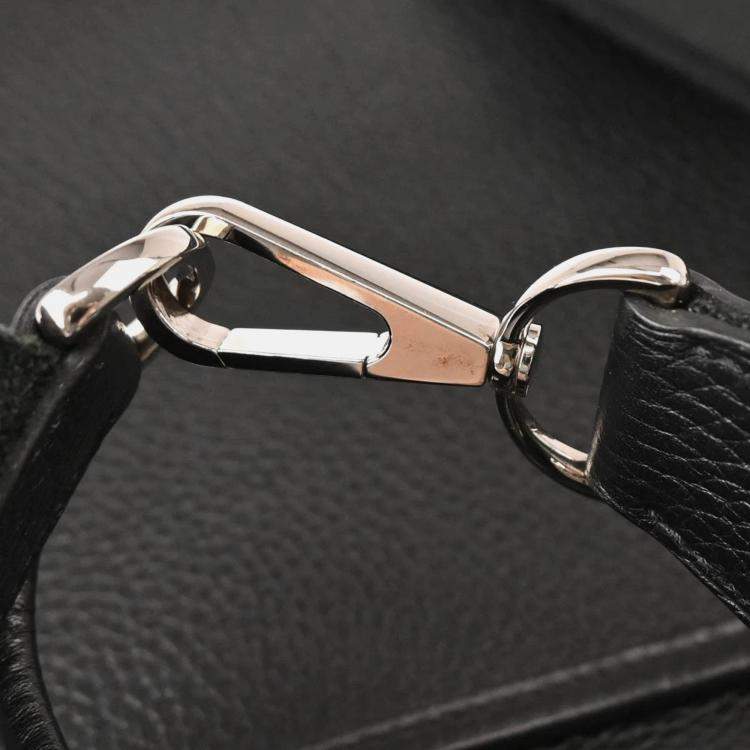 Pre Owned Hermes Evelyne III GM Black Taurillon Clemence Leather Shoulder Bag