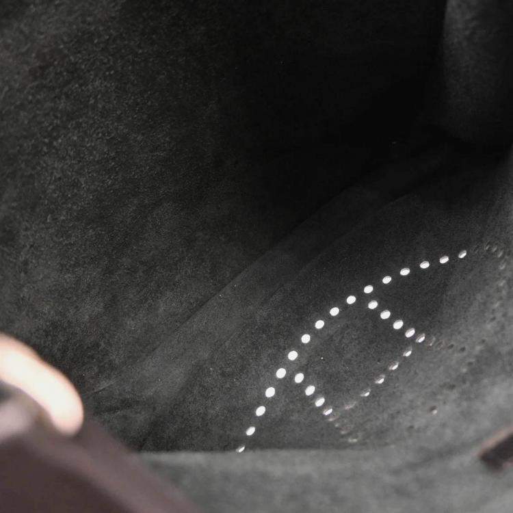 Pre Owned Hermes Evelyne III GM Black Taurillon Clemence Leather Shoulder Bag